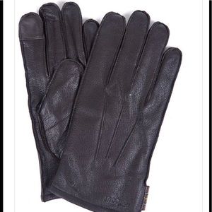BARBOUR Bexley Leather Gloves With Touchscren